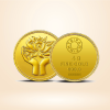 24K (999.9+) Purest 4 gm Lotus Gold Coin - MMTC-PAMP (Legacy)