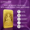 24K (999.9+) Purest 10 gm Laxmi Gold Bar - MMTC-PAMP