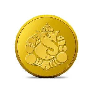 4g Gold Coin 24k (999.9) - Ganesha (Kundan Refinery)