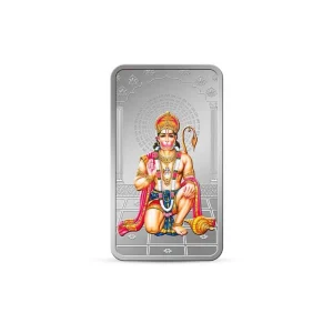20g Silver Colour Bar (999.9) - Hanuman (Kundan Refinery)