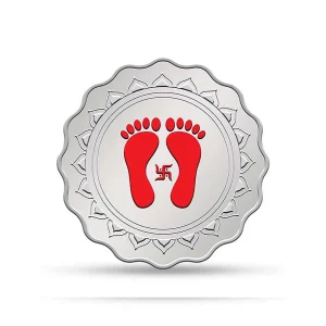 20g Silver Colour Coin (999.9) - Lakshmi Ganesh (Kundan Refinery)