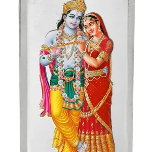 20g Silver Colour Bar (999.9) - Radha Krishna (Kundan Refinery)