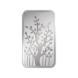 999.9+ Purest 50 gm Banyan Tree Silver Bar - MMTC-PAMP