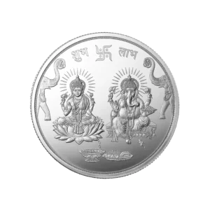 (999.9+) Purest Ganesh Laxmi Silver Coin