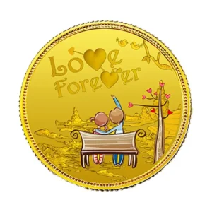 24K (999.9+) Purest 5 g Love Forever Gold Coin