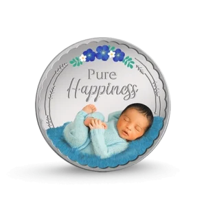(999.9+) Purest 20 g Newborn Baby (Blue) Silver Coin